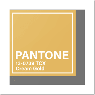 pantone 13-0739 TCX Cream Gold Posters and Art